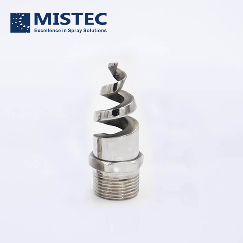 Spiral Jet Nozzle Stainless Steel Atomization Nozzles For Dust Removal Exhaust Ga